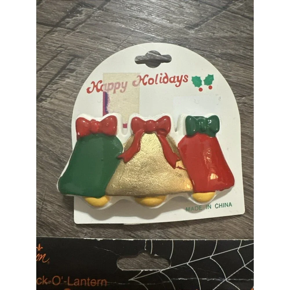 Vintage Christmas Halloween Holiday Hair Barrette Clips Two‎ Pack Gibson & other
